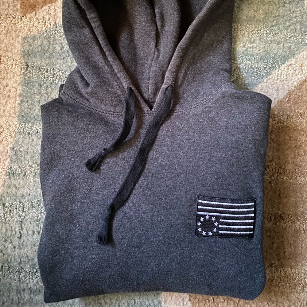 Black Scale Hoodir Flag Size Small